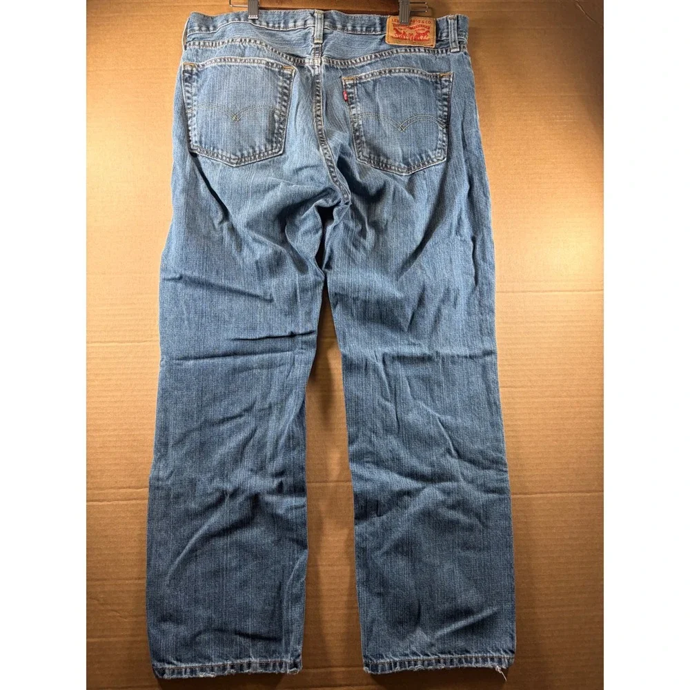 Levi's 559 Relaxed Straight Jeans Mens 36x30 Blue Denim Medium Wash Casual